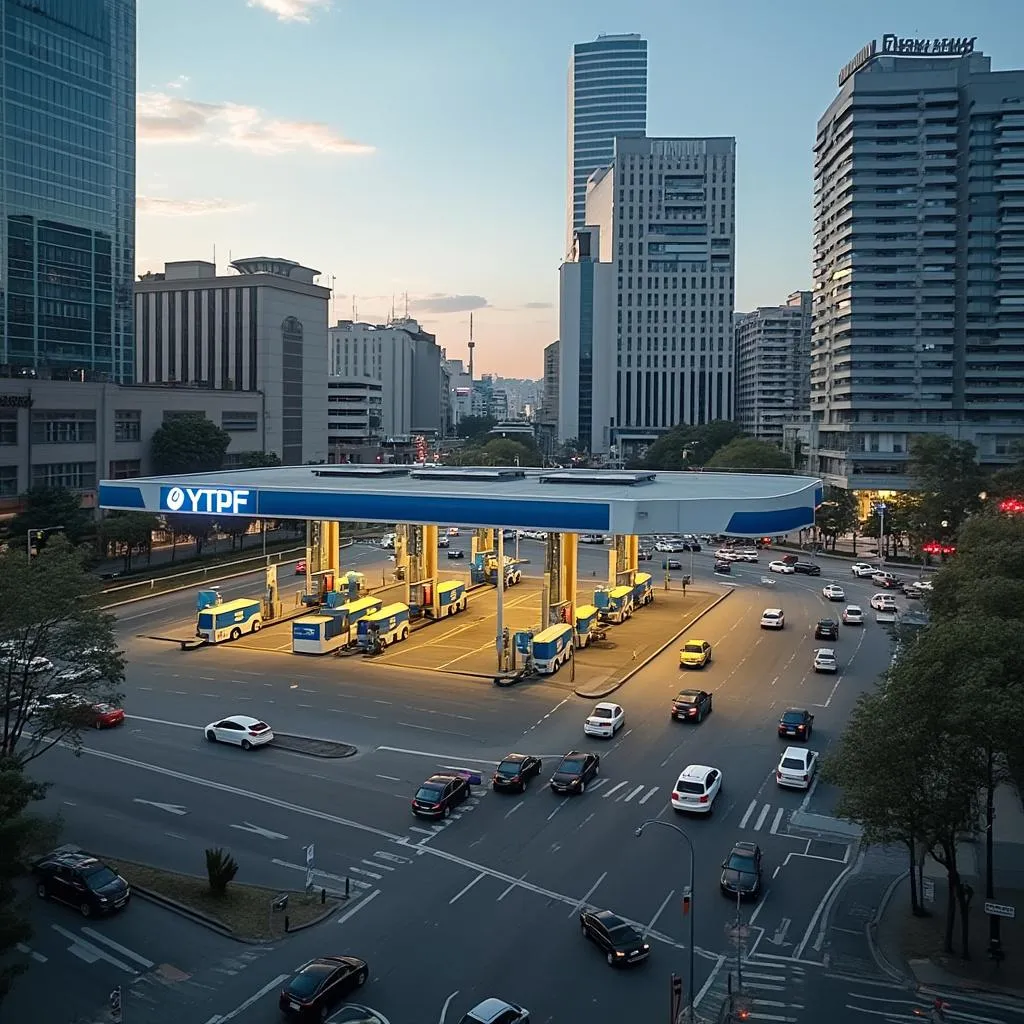 Estación YPF en Buenos Aires